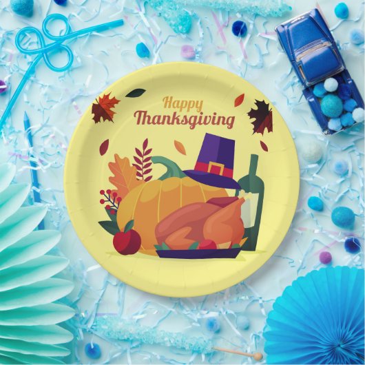 Erntedank Dekoration Pappteller (Party)
