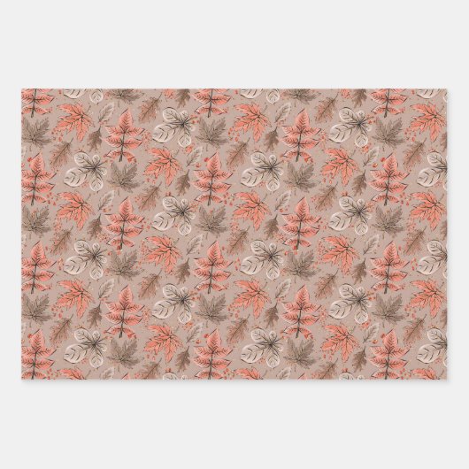 Erntedank Delight Geschenkpapier Set (Vorderseite)