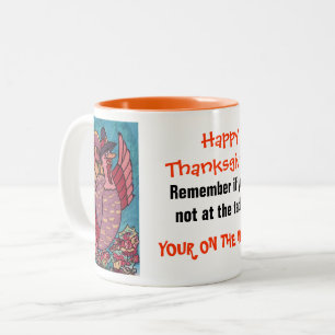 ERNTEDANK, der die TÜRKEI-Tasse WELLENARTIG BEWEG Zweifarbige Tasse