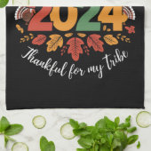 Erntedank der Familie 2024, dankbar für meinen Sta Geschirrtuch (Gefaltet)