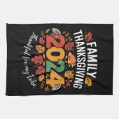 Erntedank der Familie 2024, dankbar für meinen Sta Geschirrtuch (Horizontal)