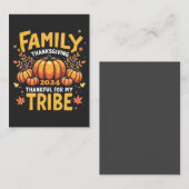 Erntedank der Familie 2024 Danke für meinen Stamm Mitteilungskarte (Vorne/Hinten)