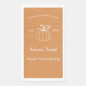 Erntedank der Familie Autumn Harvest Pumpkin Serviette (Vorderseite)