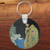 Erntedank der Flüchtlinge Schlüsselanhänger (Vorderseite)