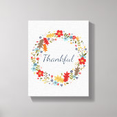 Erntedank Der glückliche Fall Waterfront Leinwand  (Vorderseite)