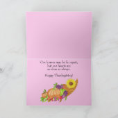 Erntedank der Herbsternte Karte (Innenseite)