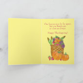 Erntedank der Herbsternte Karte (Innenseite)