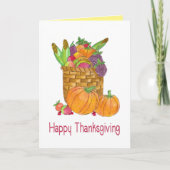 Erntedank der Herbsternte Karte (Vorderseite)