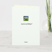 Erntedank der Landstraße Feiertagskarte (Rückseite)