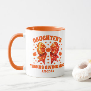 Erntedank der personalisierten Tochter Tasse