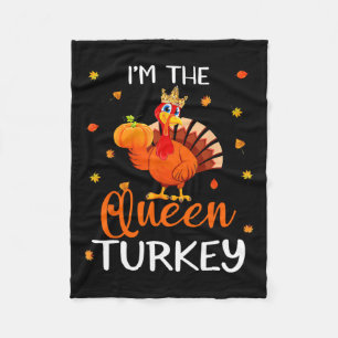 Erntedank der Türkei Königin Türkei Herbst L Fleecedecke