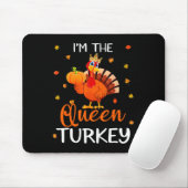 Erntedank der Türkei Königin Türkei Herbst L Mousepad (Mit Mouse)