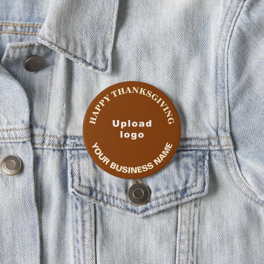 Erntedank der Wirtschaft Gruß auf die braune Runde Button (Beispiel)