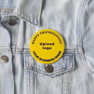 Erntedank der Wirtschaft Gruß auf Gelbe Runde Button