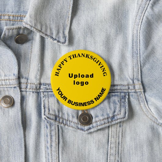 Erntedank der Wirtschaft Gruß auf Gelbe Runde Button (Beispiel)