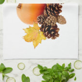 Erntedank/des Falles Leben noch Geschirrtuch (Gefaltet)