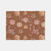 Erntedank des Herbstfalles Fleecedecke (Vorderseite (Horizontal))