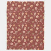 Erntedank des Herbstfalles Fleecedecke (Vorderseite)