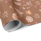 Erntedank des Herbstfalles Geschenkpapier (Rolleneckpunkt)