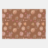 Erntedank des Herbstfalles Geschenkpapier Set (Vorderseite 2)