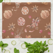 Erntedank des Herbstfalles Geschirrtuch (Gefaltet)