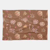 Erntedank des Herbstfalles Geschirrtuch (Horizontal)