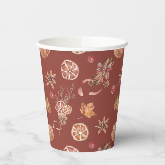 Erntedank des Herbstfalles Pappbecher (Links)