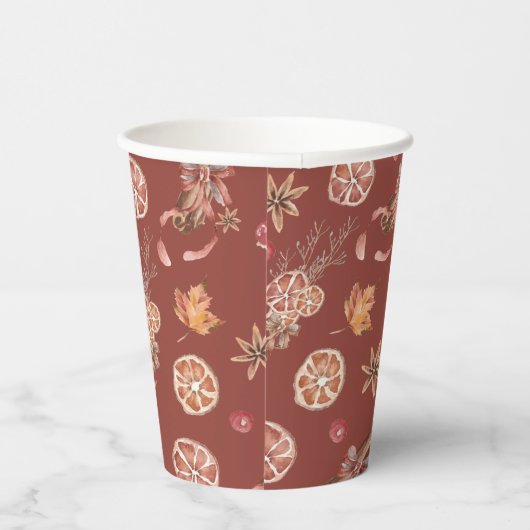 Erntedank des Herbstfalles Pappbecher (Rechts)