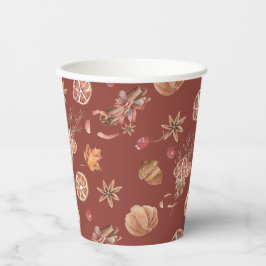 Erntedank des Herbstfalles Pappbecher