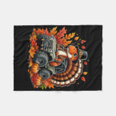 Erntedank Design Boys Kinder Dinosaurier T Rex Fal Fleecedecke (Vorderseite (Horizontal))