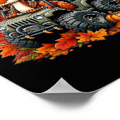 Erntedank Design Boys Kinder Dinosaurier T Rex Fal Poster (Ecke)