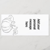 Erntedank-Design für Wasserfarben Menükarte (Rückseite)