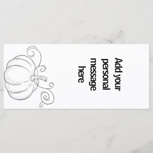 Erntedank-Design für Wasserfarben Menükarte (Rückseite)