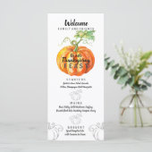 Erntedank-Design für Wasserfarben Menükarte (Stehend Vorderseite)