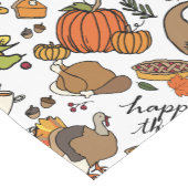Erntedank Design mit Pumpkins, Turkeys Runner Kurzer Tischläufer (Ecke)