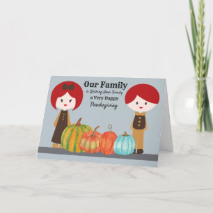 Erntedank Design von unserer Familie zu Ihren Karte