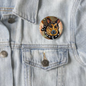 ERNTEDANK DEUTSCHE SHEPHERD BUTTON (Beispiel)