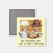 Erntedank: Die Segnungen des Lebens Magnet (Vorderseite/Rückseite)