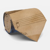 Erntedank die Türkei auf Vintagem Musik-Blatt Krawatte (Gerollt)