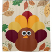 Erntedank die Türkei Duschvorhang (Vorderseite)