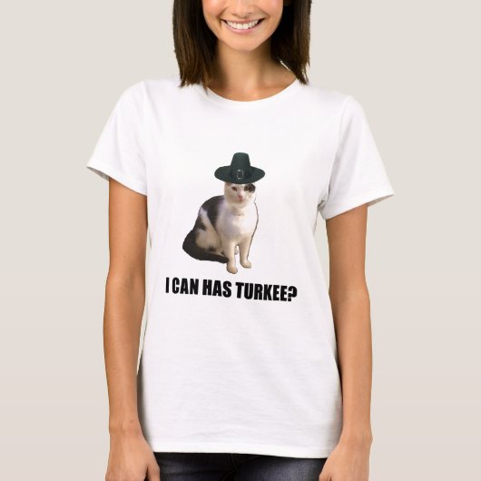 Erntedank die Türkei Lolcat T-Shirt (Vorderseite)