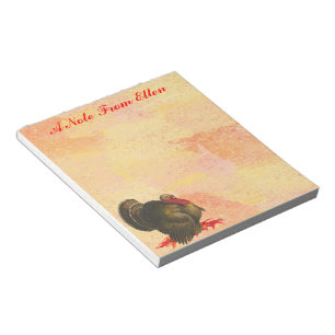 Erntedank die Türkei Notizblock