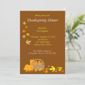 Erntedank Dinner 12x18 Harvard Einladung (Stehend Vorderseite)