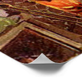 Erntedank Dinner Black Cat Kamin Türkei Poster (Ecke)