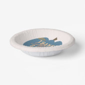 Erntedank Dinner Blue Pumpkin Pappteller (Gewinkelt)