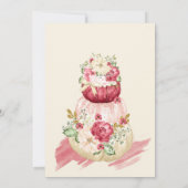 Erntedank Dinner Cranberry Ivory Gold Einladung (Rückseite)