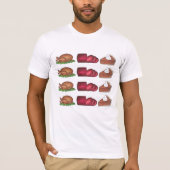 Erntedank Dinner Cranberry Türkei Pumpkin Pie T-Shirt (Vorderseite)