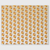 Erntedank Dinner Cuisine Pumpkin Pie Hot Choco Geschenkpapier (Flach)