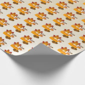 Erntedank Dinner Cuisine Pumpkin Pie Hot Choco Geschenkpapier (Ecke)