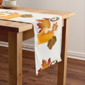 Erntedank Dinner Cuisine Pumpkin Pie Hot Cocoa Mittelgroßer Tischläufer (Beispiel)